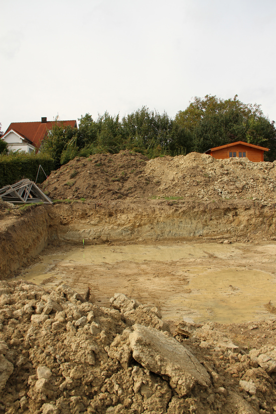 nahezu wasserundruchlässiger Baugrund