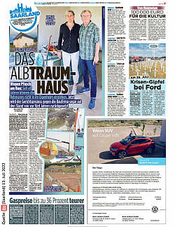 Bild Saarland berichtete am 13.07.2022